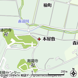 福島県いわき市平上片寄本屋敷周辺の地図