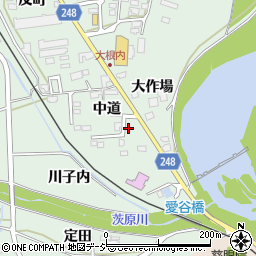 福島県いわき市平赤井中道周辺の地図