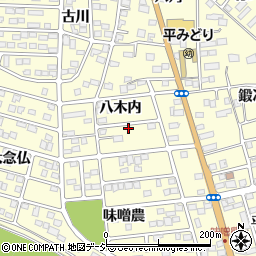 福島県いわき市平下平窪八木内周辺の地図