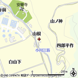 福島県いわき市平下平窪山根8周辺の地図