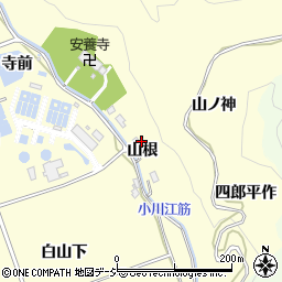 福島県いわき市平下平窪山根周辺の地図