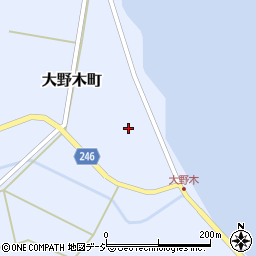 石川県七尾市大野木町（ハ）周辺の地図