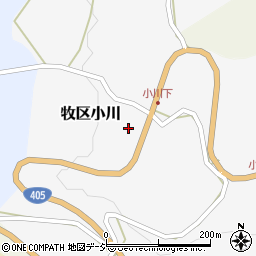 新潟県上越市牧区小川周辺の地図