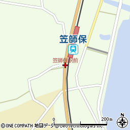 笠師保駅周辺の地図