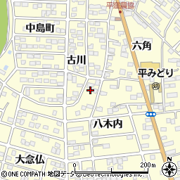 福島県いわき市平下平窪古川5周辺の地図