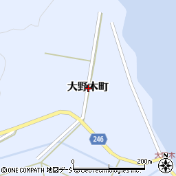 石川県七尾市大野木町周辺の地図
