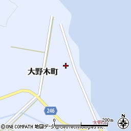 石川県七尾市大野木町ロ周辺の地図
