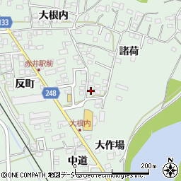 福島県いわき市平赤井諸荷202周辺の地図