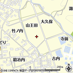 福島県いわき市平下平窪山王田周辺の地図