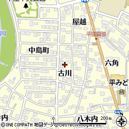 福島県いわき市平下平窪古川2周辺の地図