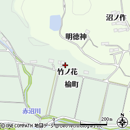 福島県いわき市平上片寄竹ノ花周辺の地図