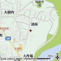 福島県いわき市平赤井諸荷141周辺の地図