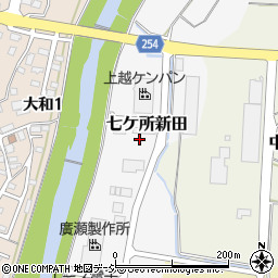 新潟県上越市七ケ所新田周辺の地図