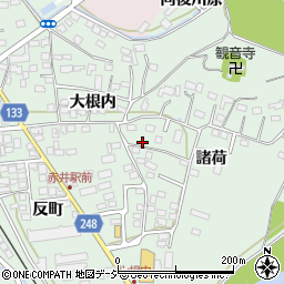 福島県いわき市平赤井諸荷186周辺の地図