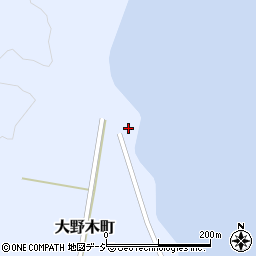 石川県七尾市大野木町イ周辺の地図