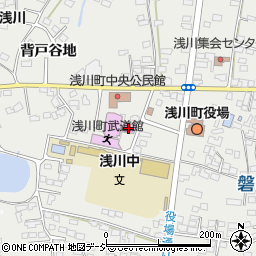 浅川町役場　教育委員会周辺の地図