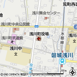 浅川町役場周辺の地図