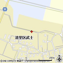 新潟県上越市清里区武士周辺の地図