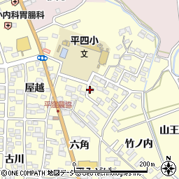 福島県いわき市平下平窪諸荷前周辺の地図