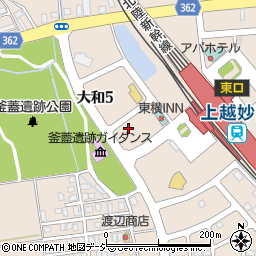スーパーホテル上越妙高駅西口周辺の地図