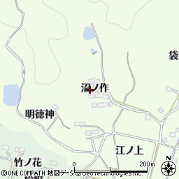 福島県いわき市平下片寄沼ノ作周辺の地図