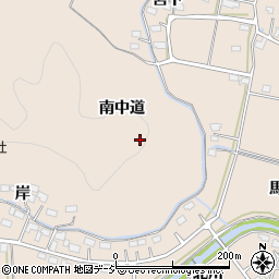 福島県いわき市平馬目南中道周辺の地図