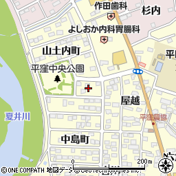 福島県いわき市平下平窪中島町1周辺の地図