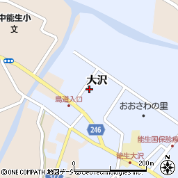 新潟県糸魚川市大沢周辺の地図