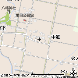 福島県いわき市平馬目中道周辺の地図