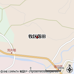 新潟県上越市牧区落田周辺の地図