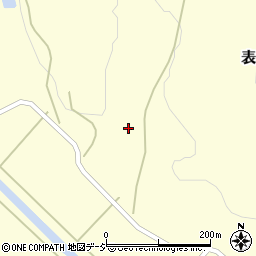 福島県白河市表郷小松前作原周辺の地図