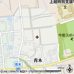 新潟県上越市青木周辺の地図