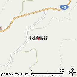 新潟県上越市牧区高谷周辺の地図