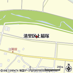 新潟県上越市清里区上稲塚周辺の地図