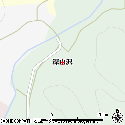 福島県白河市表郷内松（深山沢）周辺の地図