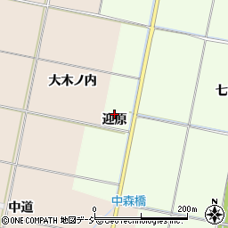 福島県いわき市四倉町大森迎原周辺の地図