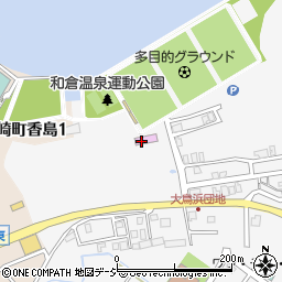 七尾市役所　その他の施設七尾市和倉温泉運動公園グラウンド管理事務所周辺の地図