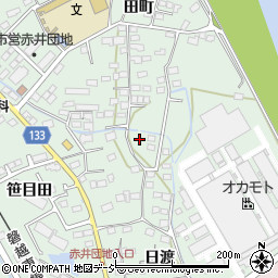 福島県いわき市平赤井日渡周辺の地図
