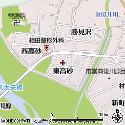 福島県いわき市平中平窪（東高砂）周辺の地図