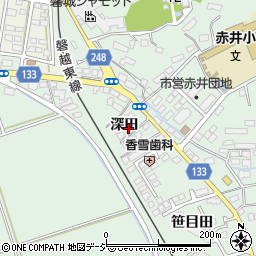 福島県いわき市平赤井深田46周辺の地図