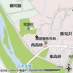 福島県いわき市平中平窪（西高砂）周辺の地図
