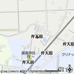 福島県いわき市四倉町狐塚弁天原周辺の地図