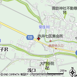 赤井五区集会所周辺の地図