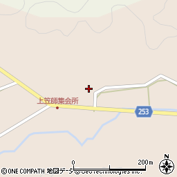 石川県七尾市中島町笠師ウ周辺の地図