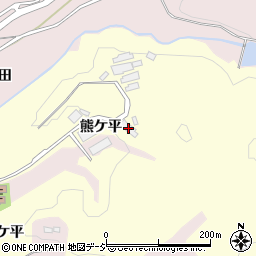福島県いわき市平下平窪熊ケ平周辺の地図