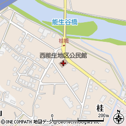 西能生地区公民館周辺の地図