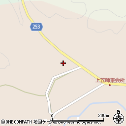 石川県七尾市中島町笠師井周辺の地図