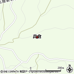 新潟県糸魚川市高倉周辺の地図