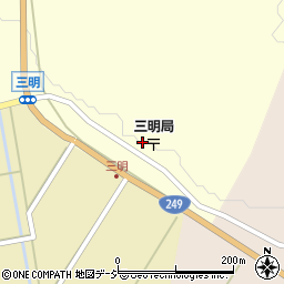 石川県羽咋郡志賀町三明リ周辺の地図