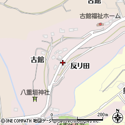 福島県いわき市平中平窪古館前周辺の地図